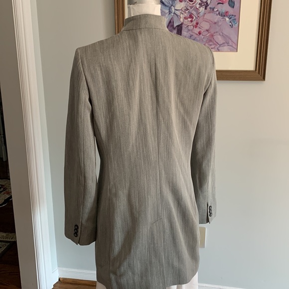 Liz Claiborne collection long grey blazer - Picture 3 of 3